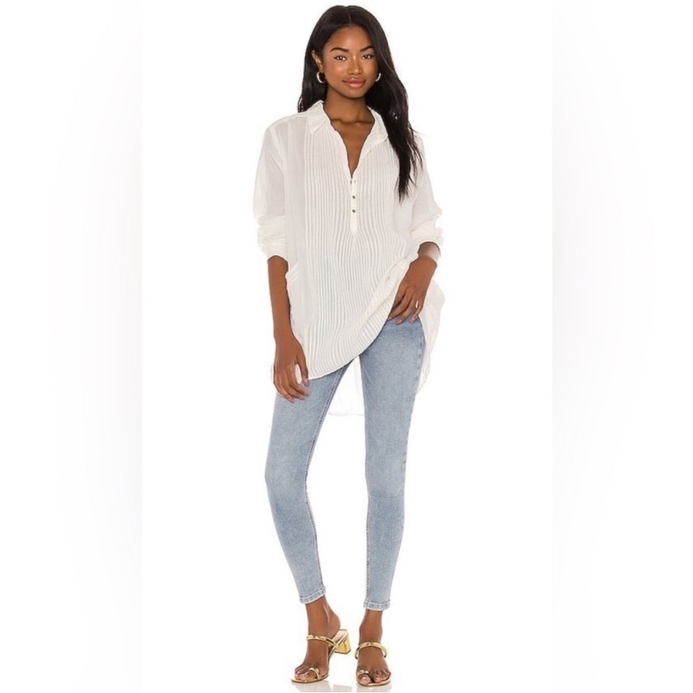 Free People We The Free Montana Skinny Jean in Sunday Blue Sz 29